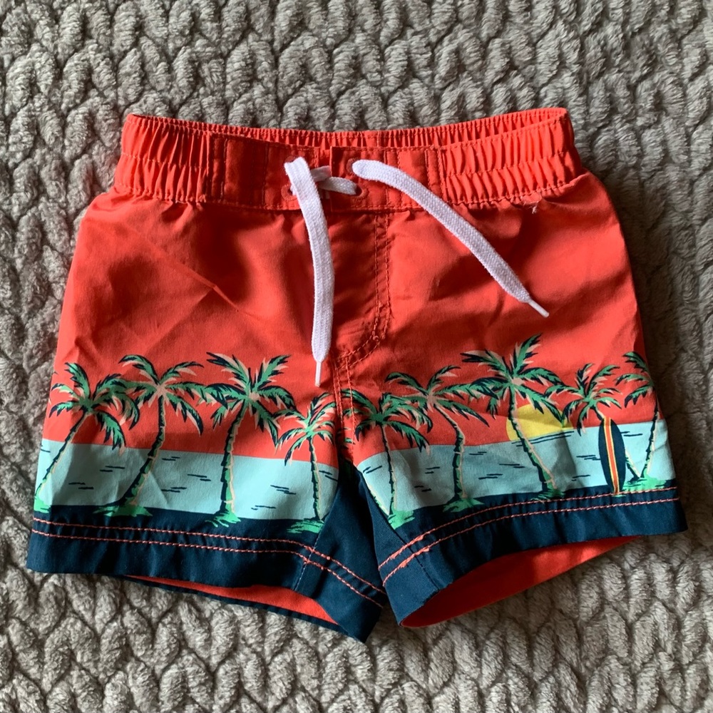 Island Sunset Swim Trunks from Old Navy in 3-6M